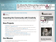 Tablet Screenshot of creativitycollective.com